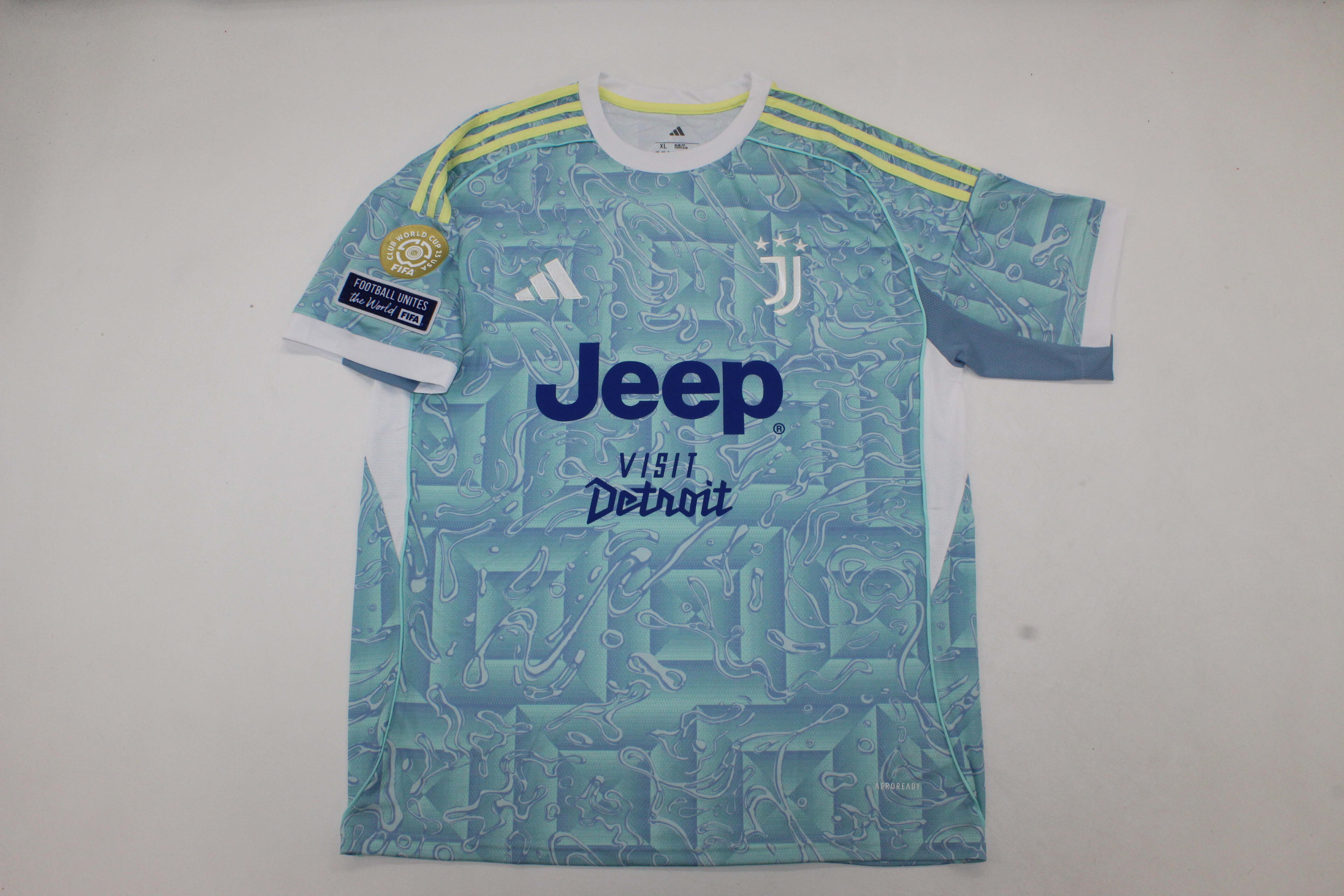 AAA Quality Juventus 25/26 Away Blue Sponsor Soccer Jersey